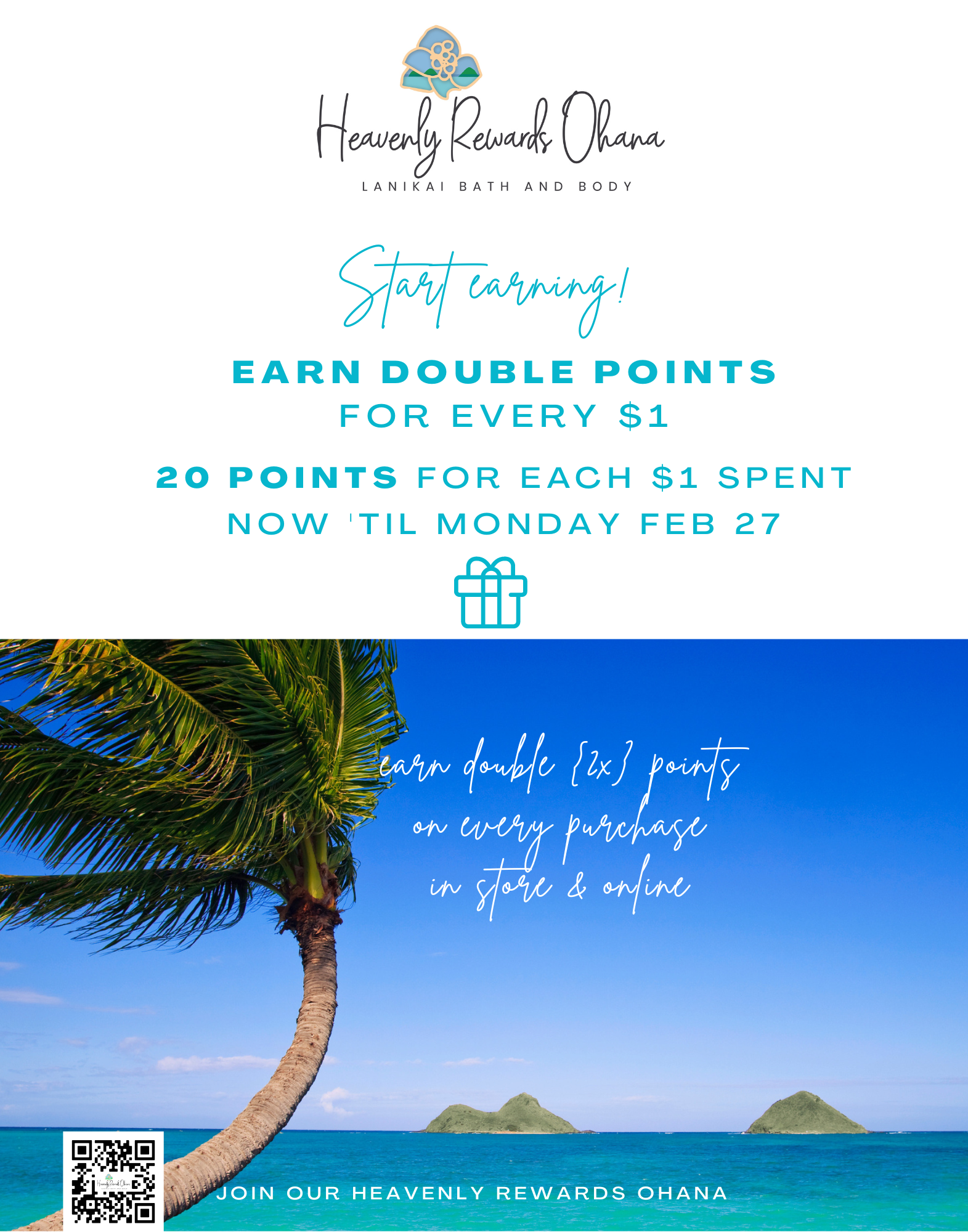 Earn Double Points!