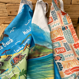 Gift Set Trio~ 100% Cotton Kailua Tea Towels in Lanikai Organza Bag