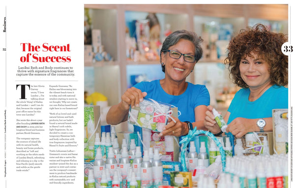 The Scent of Success, Lanikai Bath and Body in Go Kailua Magazine Fall 2024