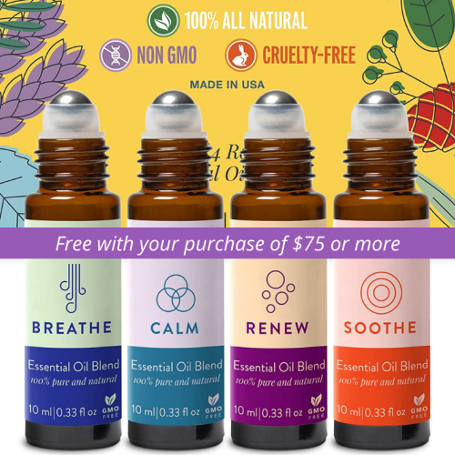 Set of 4 Essential Oils with online purchase of $75 or more