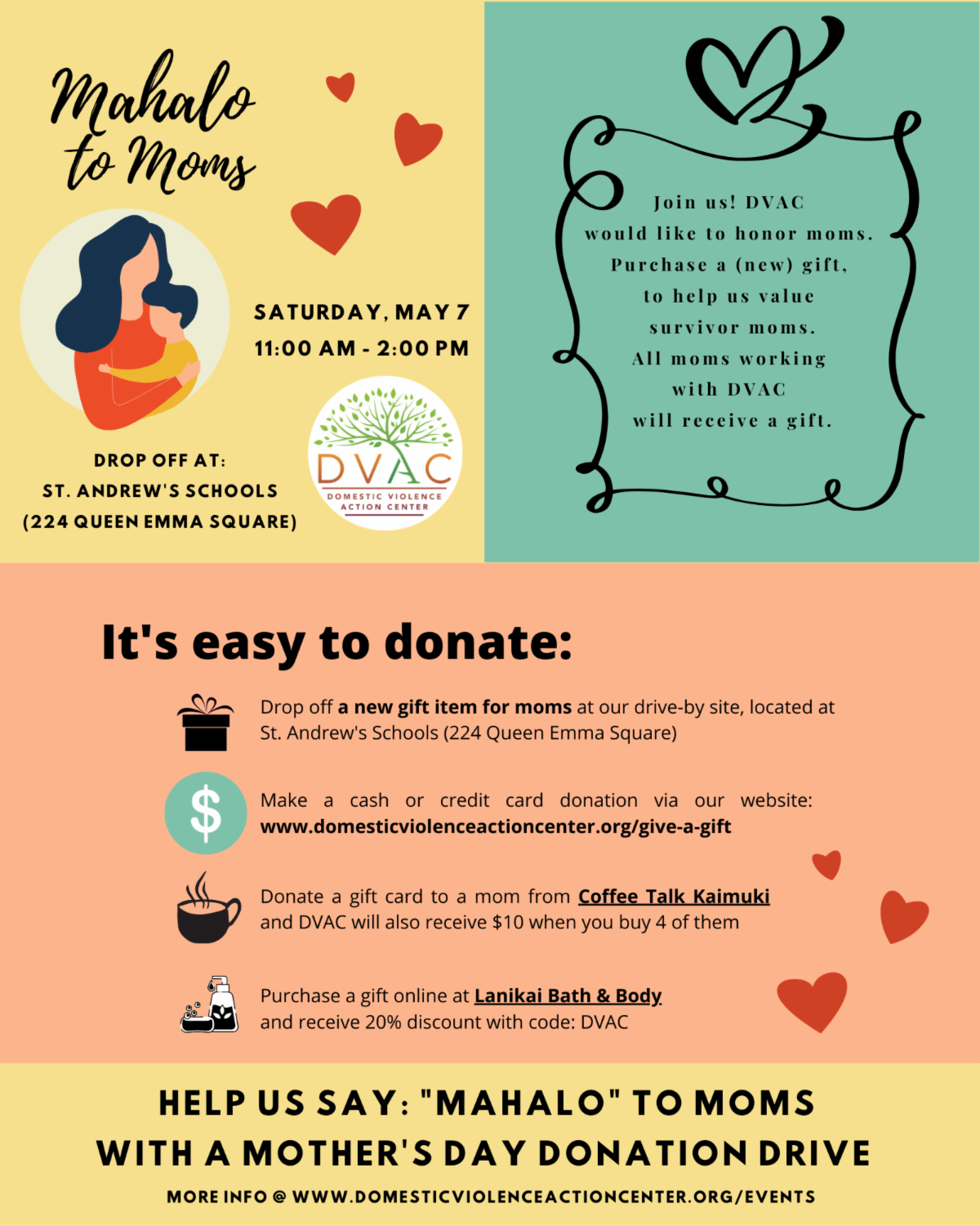 Make a donation~Moms who are survivors of Domestic Violence