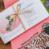 Gift Set Trio~ Ae`o, Kolea, Native Waterbirds Cotton Kawainui Collection Tea Towels in Lanikai Organza Bag
