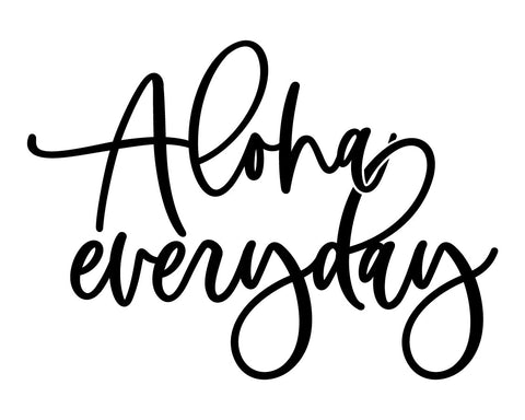 Aloha Everyday Decals