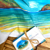 Gift Set Trio~ 100% Cotton Kailua Tea Towels in Lanikai Organza Bag