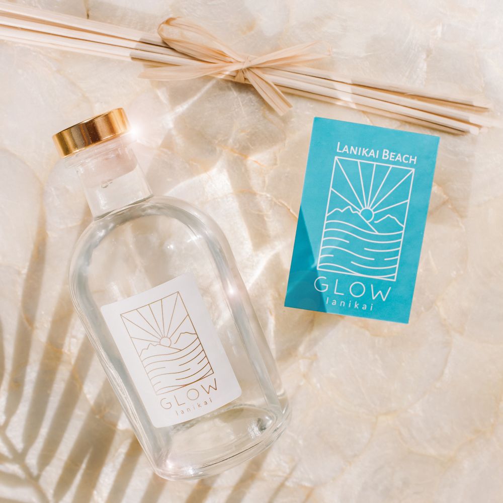 GLOW Tropical Home Diffuser - Hawaiian Inspired Reed Diffuser, Alcohol ...