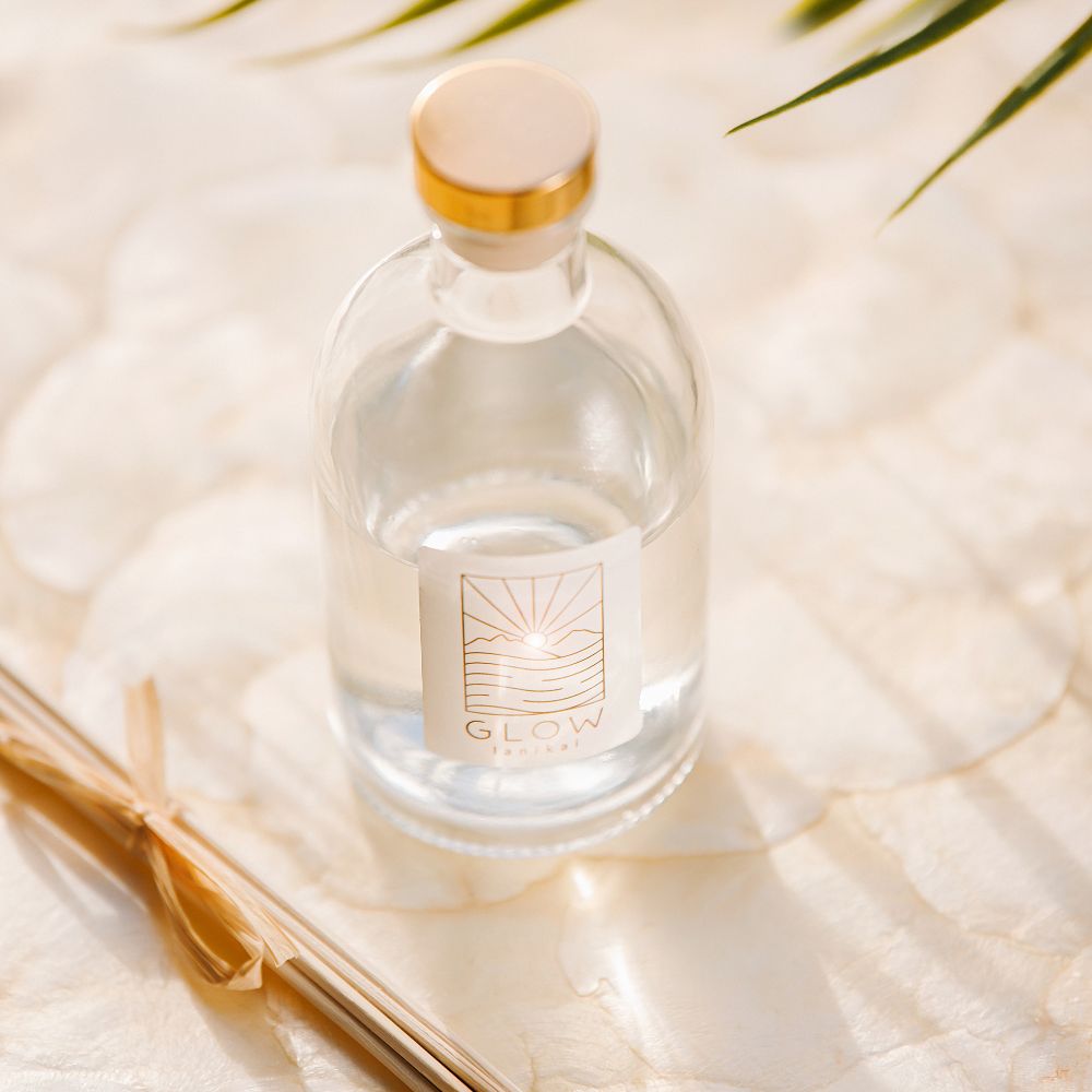GLOW Tropical Home Diffuser - Hawaiian Inspired Reed Diffuser, Alcohol ...