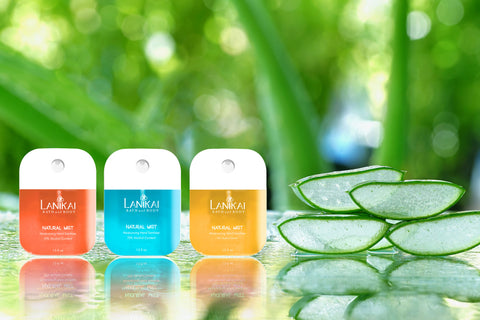 Lanikai Natural Pocket Sanitizer Mists – Compact 1.3 oz Mist for On-the-Go Protection