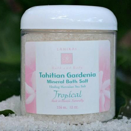 Shop online High quality Gardenia Mineral Bath Salt 12 oz. - Lanikai Bath and Body