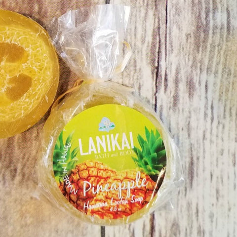 Shop online High quality Pineapple Loofah Soap 4.5 oz - Lanikai Bath and Body
