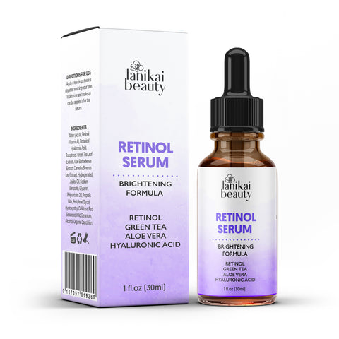 Retinol Serum for Wrinkles & Fine Lines with Organic Green Tea & Jojoba