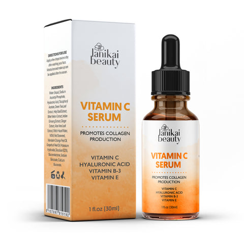 Vitamin C Serum with Hyaluronic Acid – Brightening & Firming K-Beauty Skincare | Lanikai Beauty